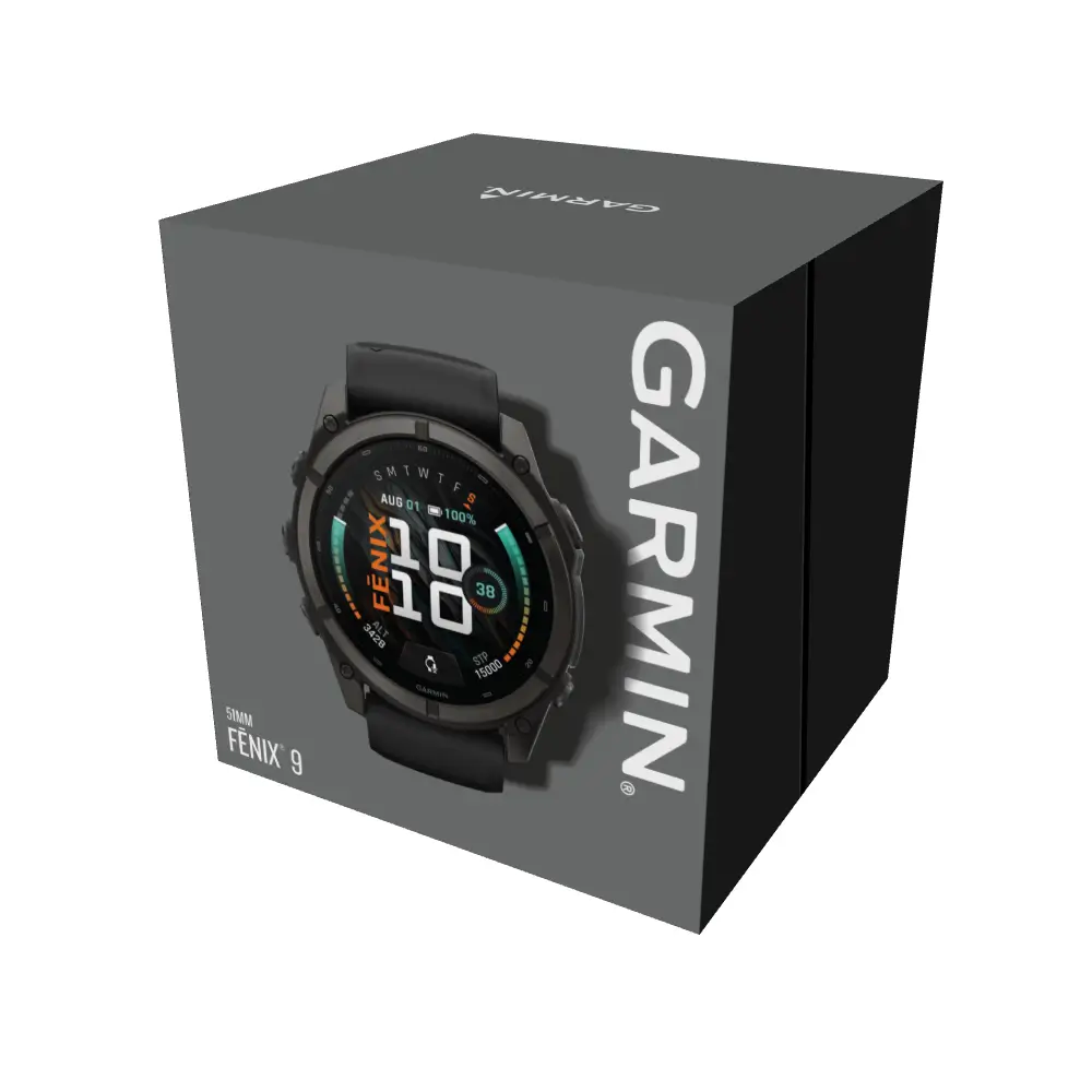 Garmin fenix 9 51mm Schwarz/Carbongrau DLC Titan