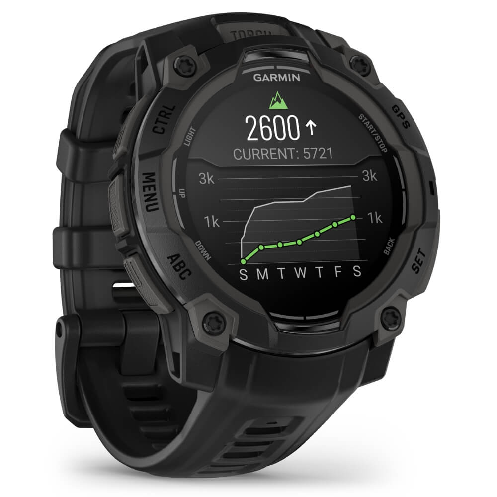 Garmin Instinct 3 AMOLED 45 mm Schwarz 22mm Silikonarmband Schwarz bei CardioZone günstig online kaufen