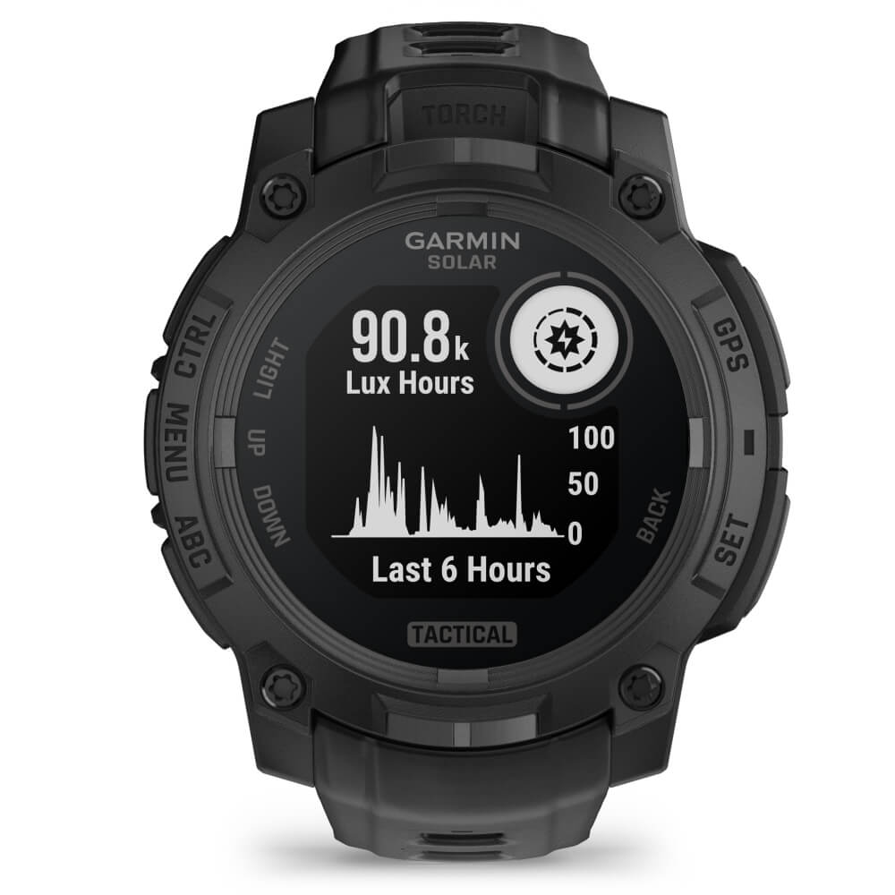 Garmin Instinct 3 Tactical SOLAR 45 mm Schwarz Outdoor Smartwatch bei CardioZone günstig online kaufen
