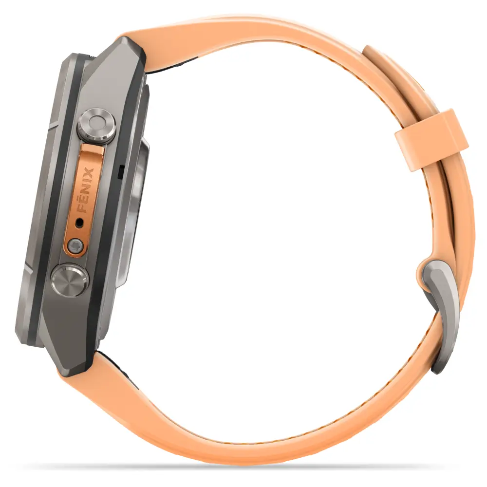 Garmin fenix 9 Pro inReach 43 mm Titan Shell Pink/Autumn Orange