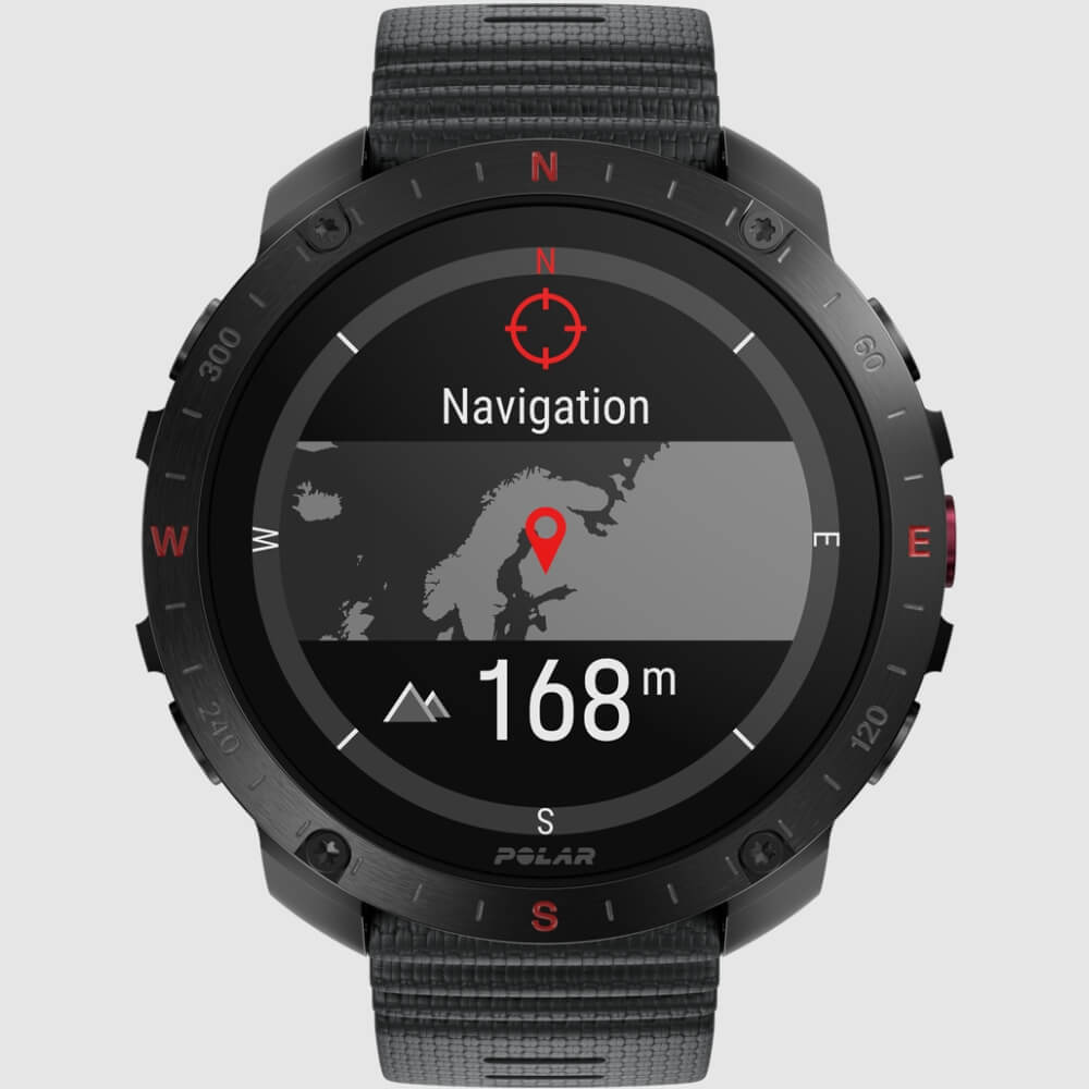 POLAR Grit X2 Pro Night Black Bundle mit Nylon Klettarmband Schwarz bei CardioZone günstig online kaufen