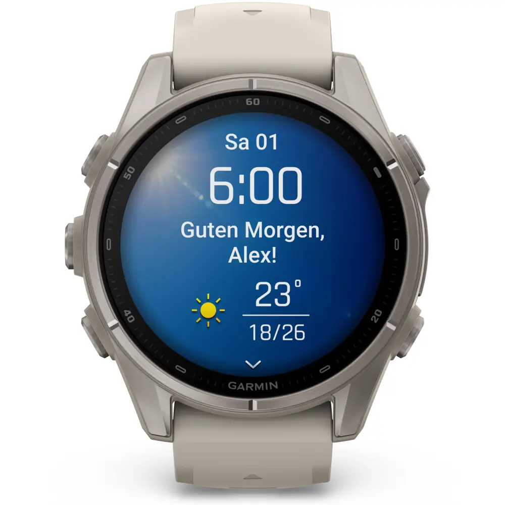 Garmin fenix 9 43mm Nebelgrau/Titan