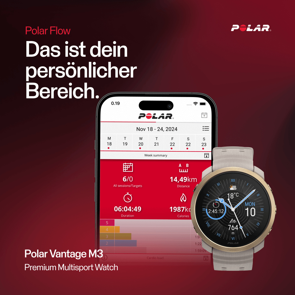 POLAR Vantage M3 Greige Gold Multisport Uhr Gr. S-L bei CardioZone günstig online kaufen