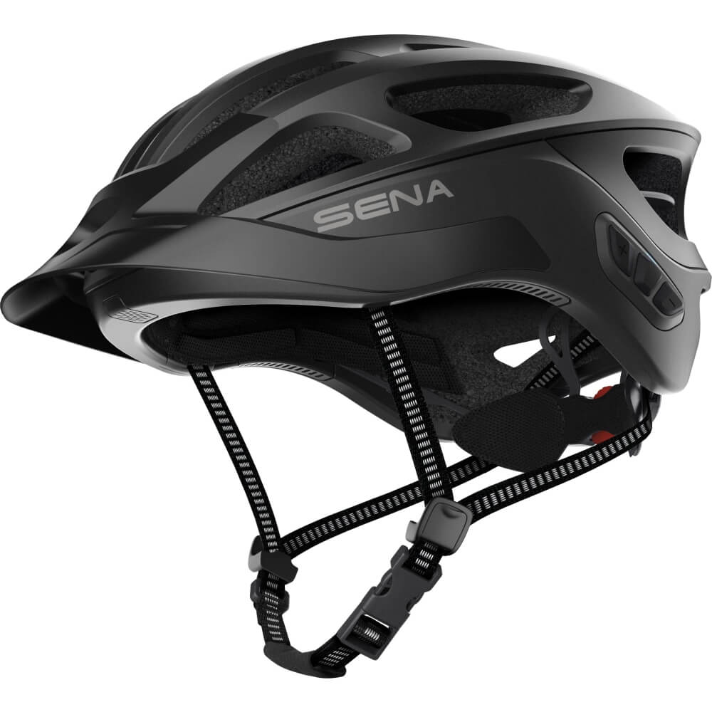 Sena R1 Evo Fahrradhelm mit Mesh Intercom Matte Black/Schwarz bei CardioZone günstig online kaufen