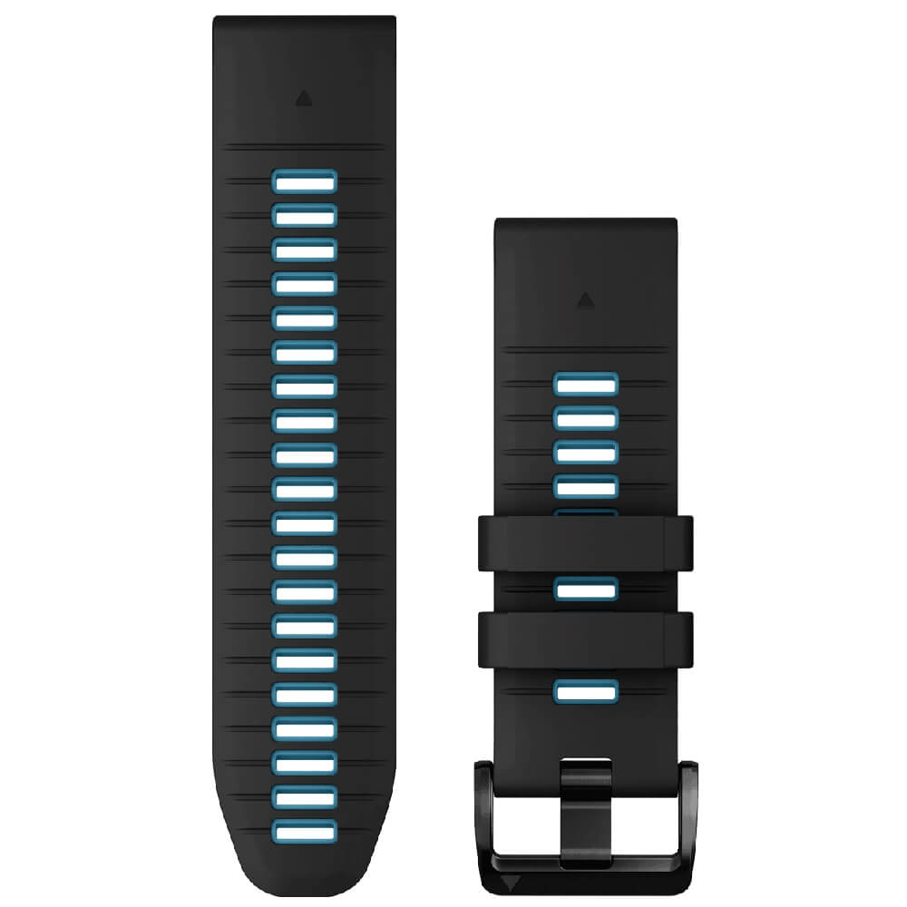 Garmin Quickfit Silikon Armband 26mm Schwarz/Blau bei CardioZone günstig online kaufen