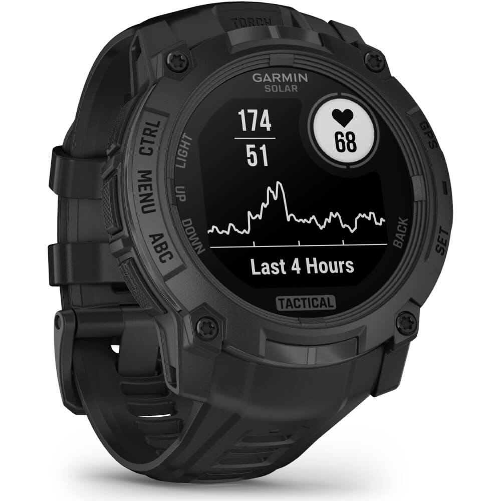 Garmin Instinct 3 Tactical SOLAR 50 mm Schwarz Outdoor Smartwatch bei CardioZone günstig online kaufen