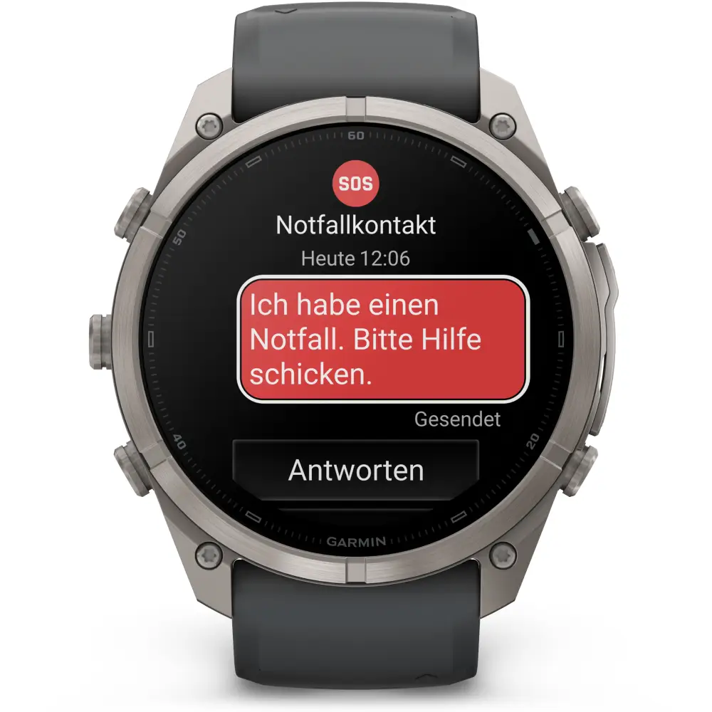 Garmin fenix 9 Pro inReach 51 mm Titan Graphit/Schwarz
