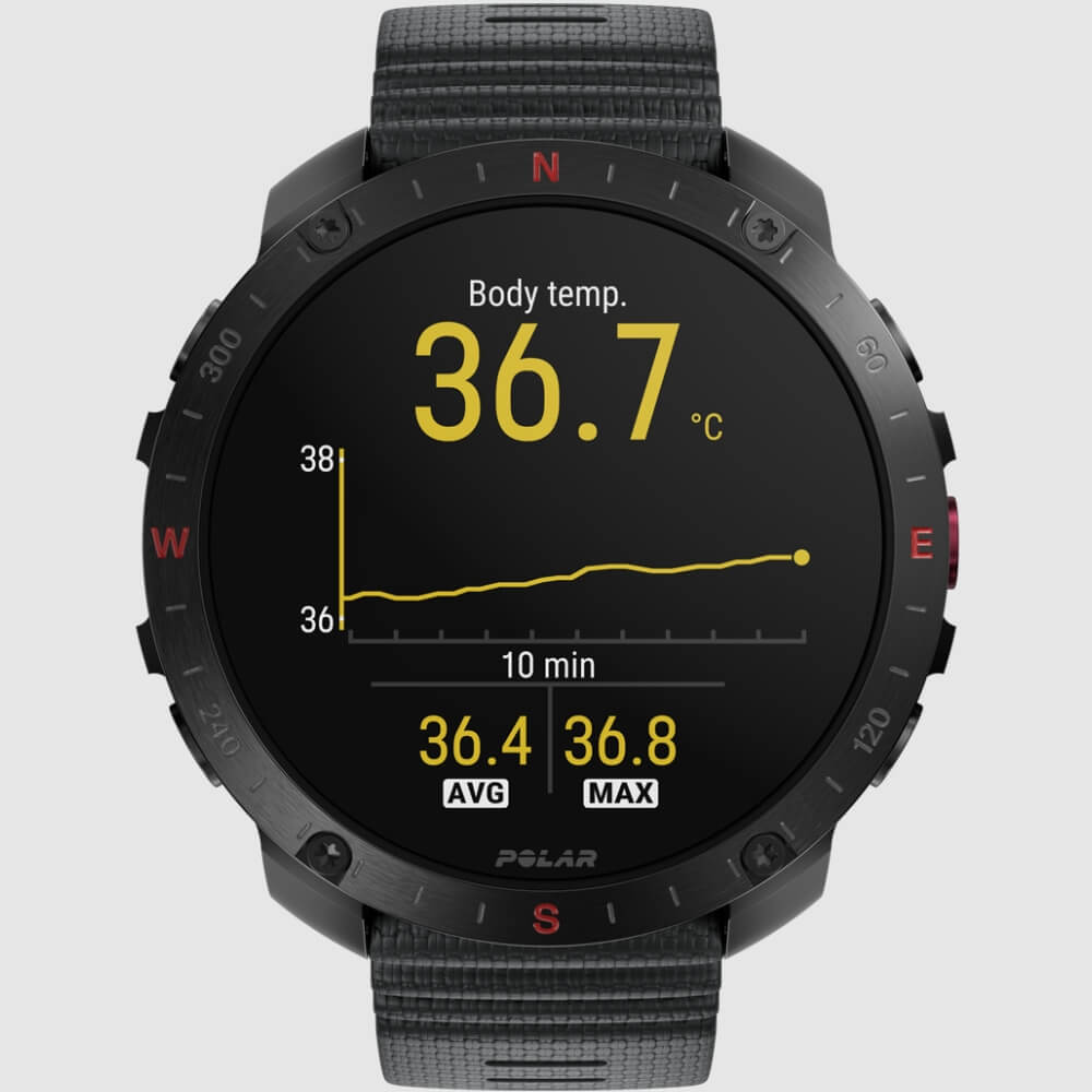 POLAR Grit X2 Pro Outdoor Multisportuhr Schwarz HR mit H10 Sensor bei CardioZone günstig online kaufen