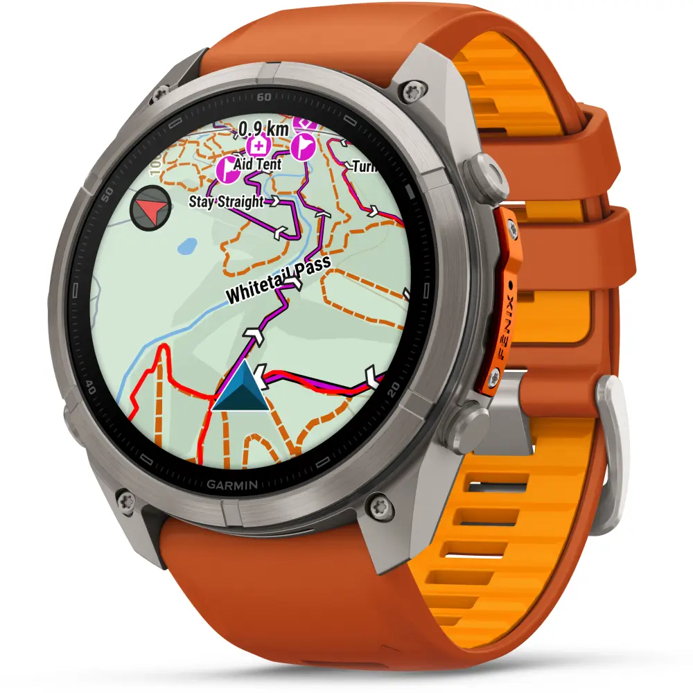 Garmin fenix 9 Pro inReach 51 mm Titan Autumn Orange/Spark Orange