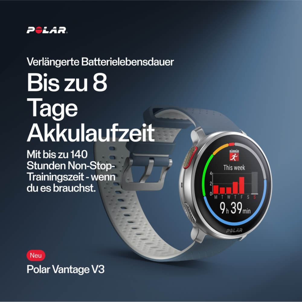 POLAR Vantage V3 Black Bundle Hook&Loop Nylon Klettarmband Orange bei CardioZone günstig online kaufen