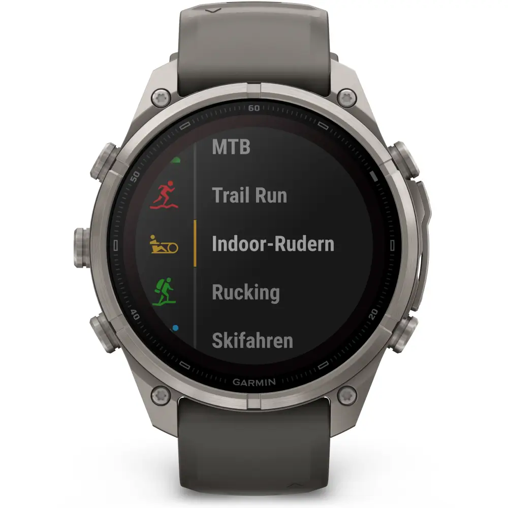 Garmin fenix 9 Pro inReach Solar 47 mm Titan Kieselgrau/Silbergrau