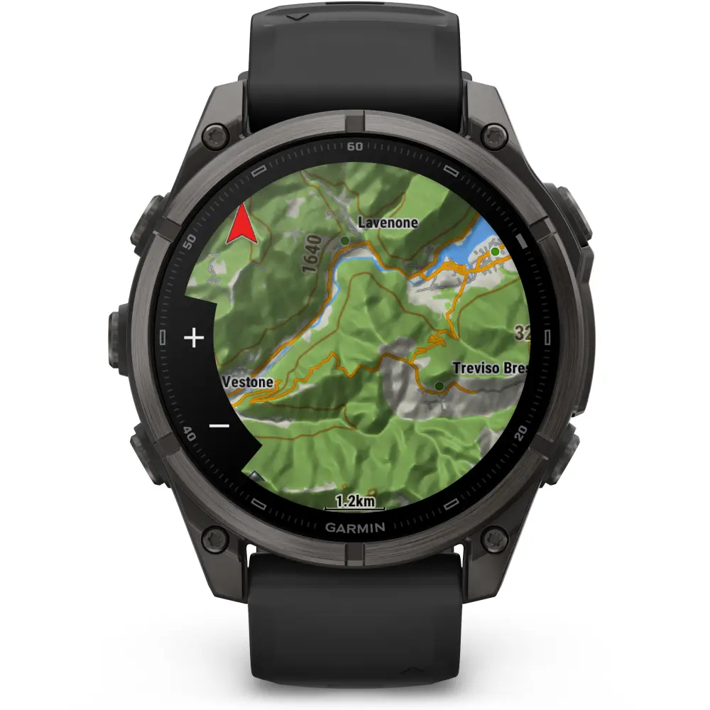 Garmin fenix 9 47mm Schwarz/Carbongrau DLC Titan