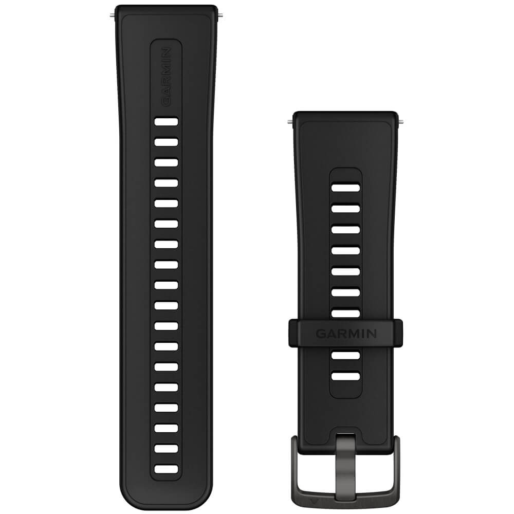 Garmin Schnellwechsel-Armband 24mm Schwarz Silikon bei CardioZone günstig online kaufen
