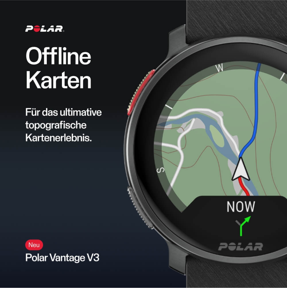 POLAR Vantage V3 Black Bundle Hook&Loop Nylon Klettarmband Orange bei CardioZone günstig online kaufen