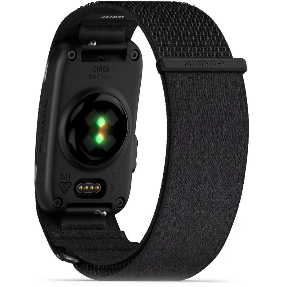 Garmin Cirqa Smart Band Fitness-Tracker ohne Display in Schwarz, Größe L-XL oder S-M mit Nylon-Textilarmband