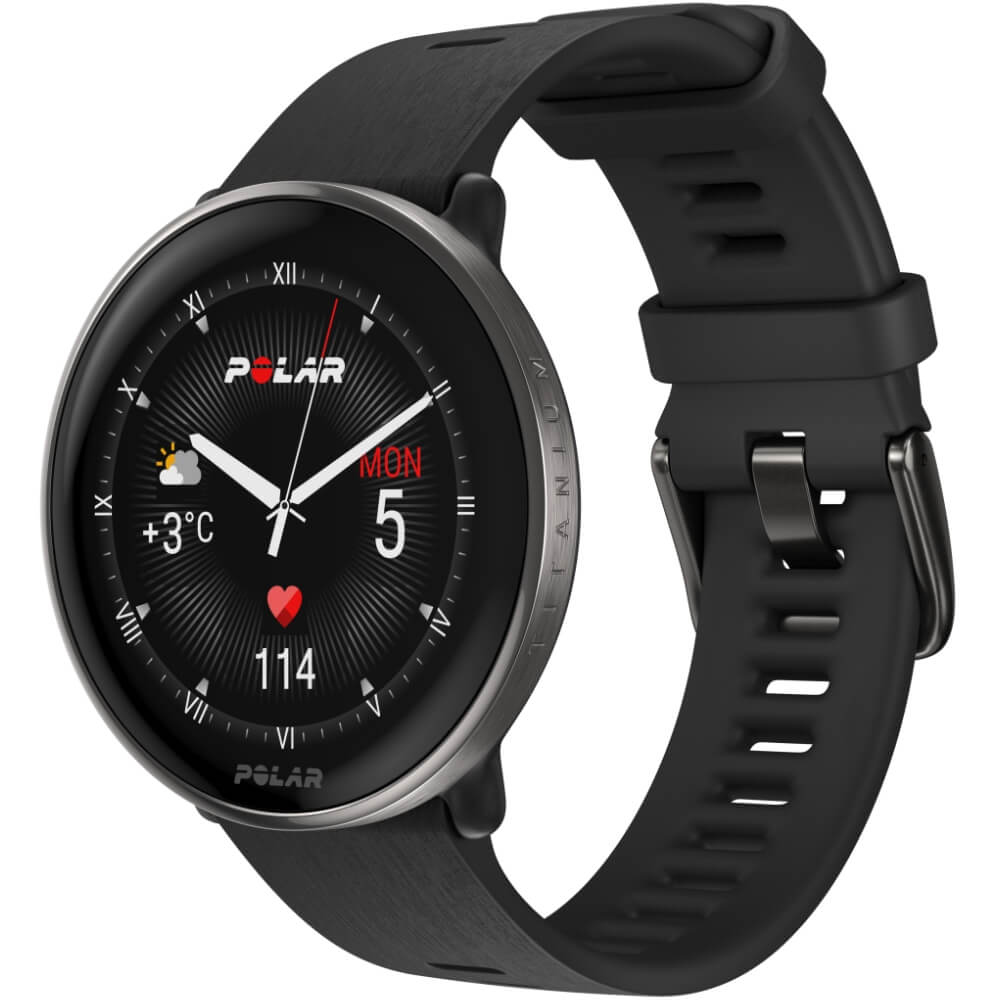 POLAR Ignite 3 Titanium Silikon Schwarz GPS Fitness Sportuhr bei CardioZone günstig online kaufen