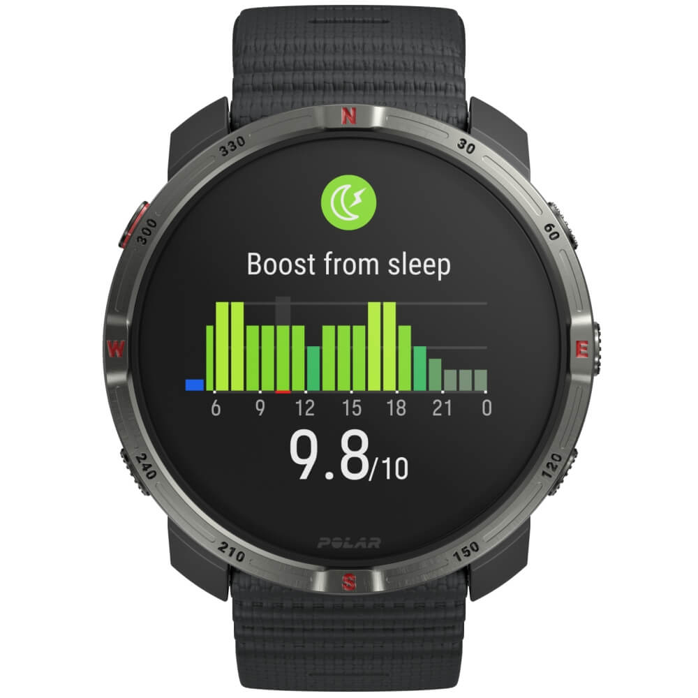 POLAR Grit X2 Schwarz Advanced AMOLED Outdoor Multisportuhr S-L bei CardioZone online kaufen