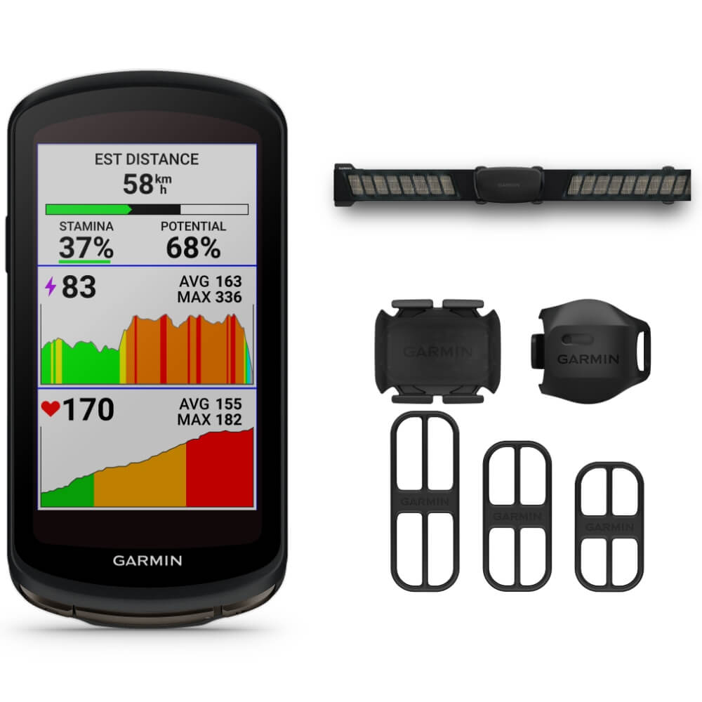 Garmin Edge 1040 Radcomputer HR Bundle mit Sensoren