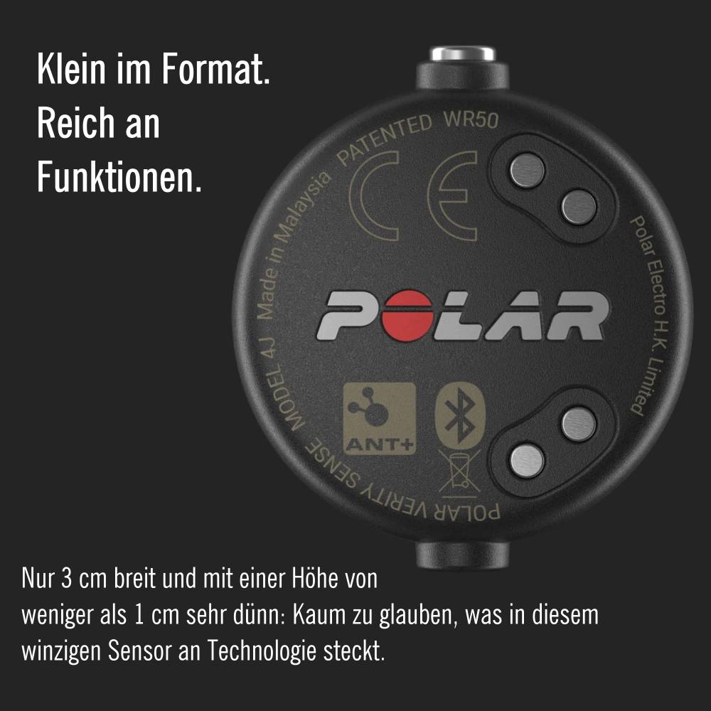 POLAR Verity Sense Dunkelrot optischer Puls-Sensor für jeden Sport bei CardioZone günstig online kaufen