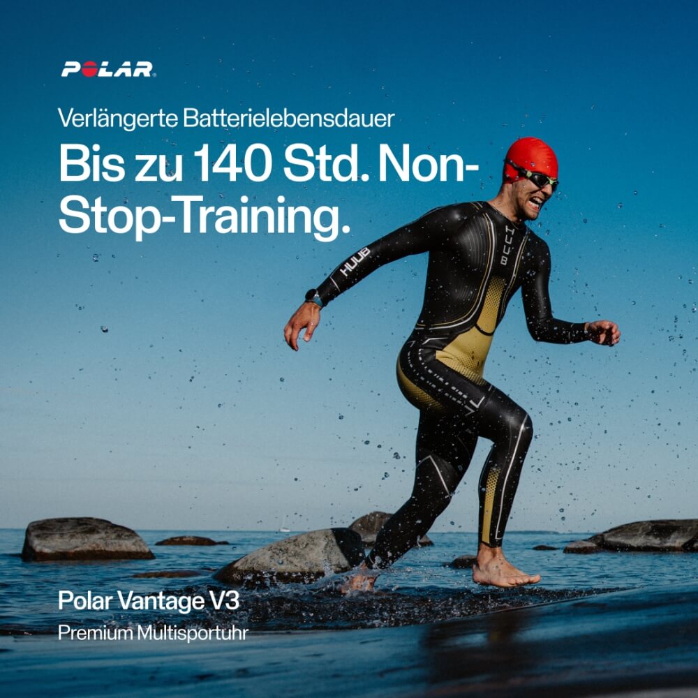 POLAR Vantage V3 Black Bundle Hook&Loop Nylon Klettarmband Orange bei CardioZone günstig online kaufen