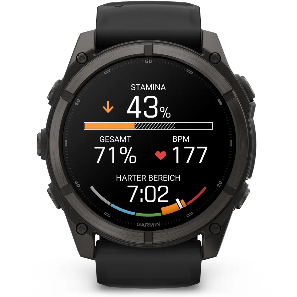 Garmin fenix 9 51mm Schwarz/Carbongrau DLC Titan