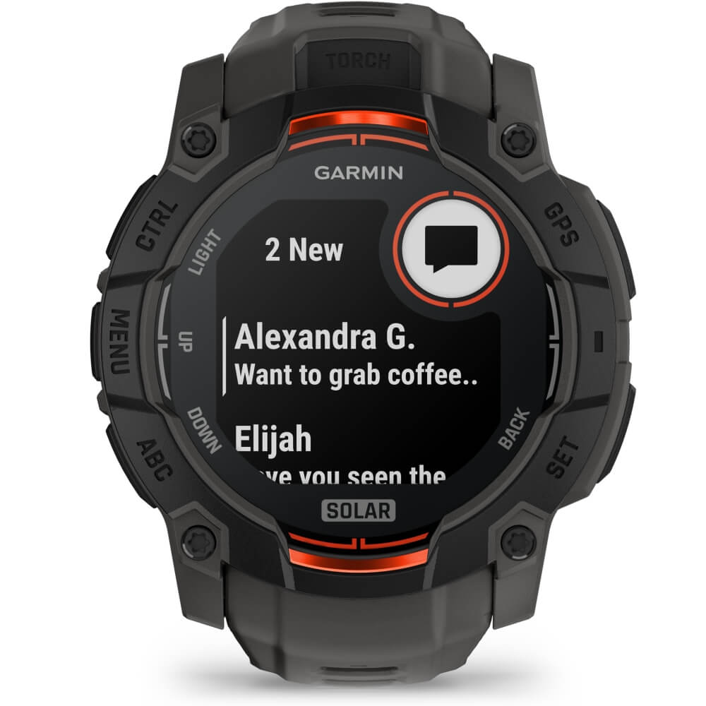Garmin Instinct 3 SOLAR 50 mm Carbon/Schwarz 26mm Silikonarmband Carbon bei CardioZone günstig online kaufen
