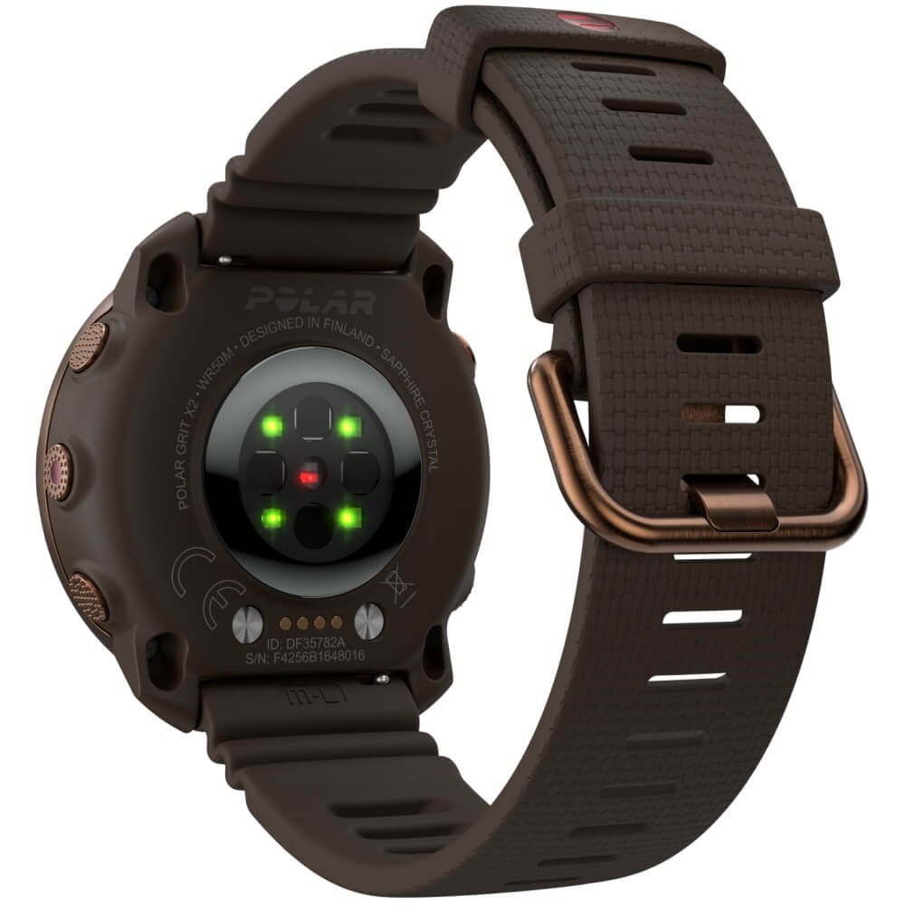 POLAR 22mm Silikon Wechselarmband Braun/Kupfer S-L Grit X2 u.a. bei CardioZone online kaufen