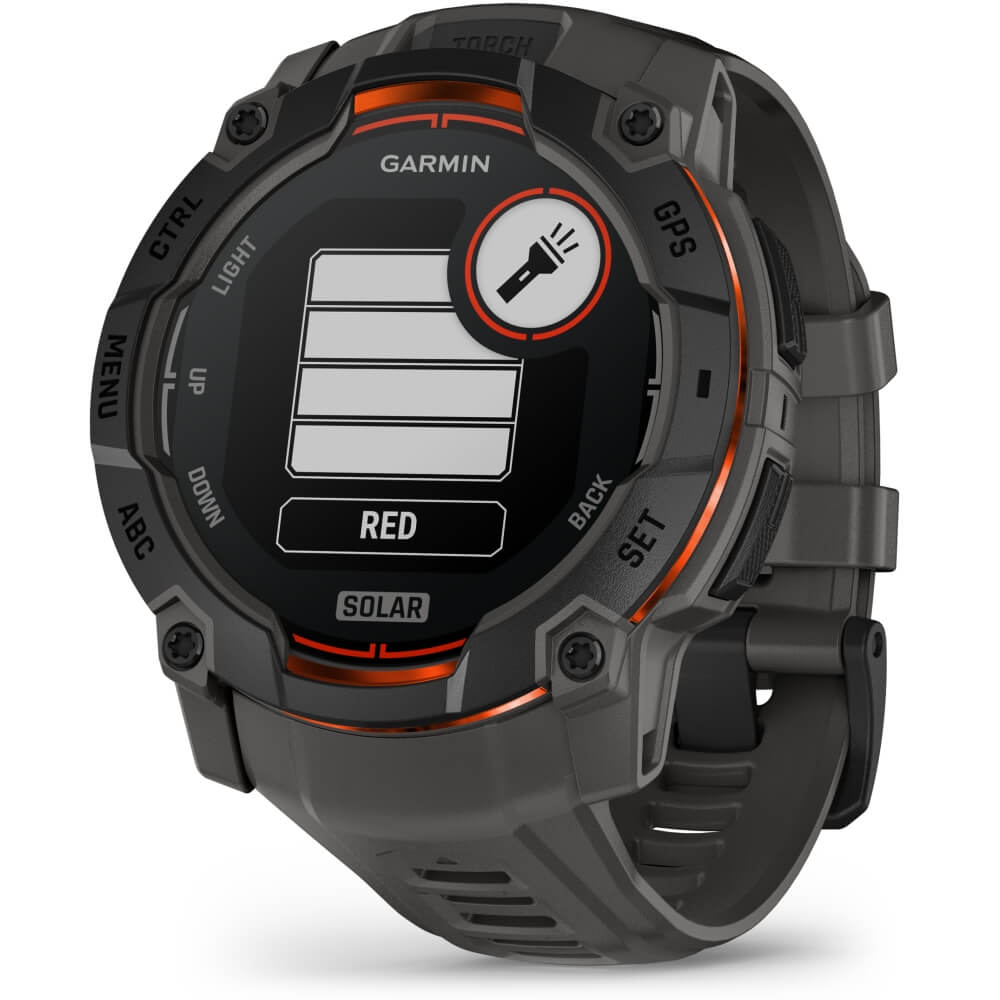 Garmin Instinct 3 SOLAR 50 mm Carbon/Schwarz 26mm Silikonarmband Carbon bei CardioZone günstig online kaufen