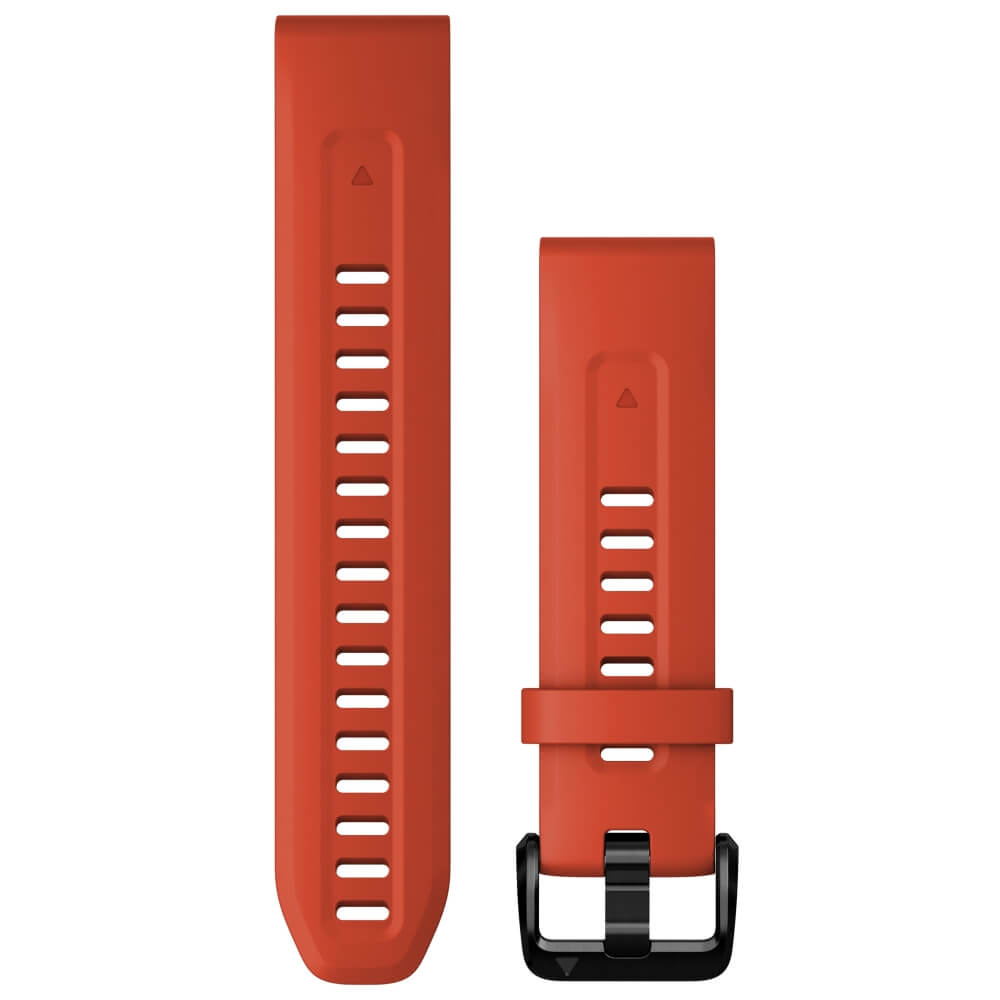 Garmin Quickfit Silikon Armband 20mm Rot / Schiefergrau fenix 6S/7S bei CardioZone günstig online kaufen
