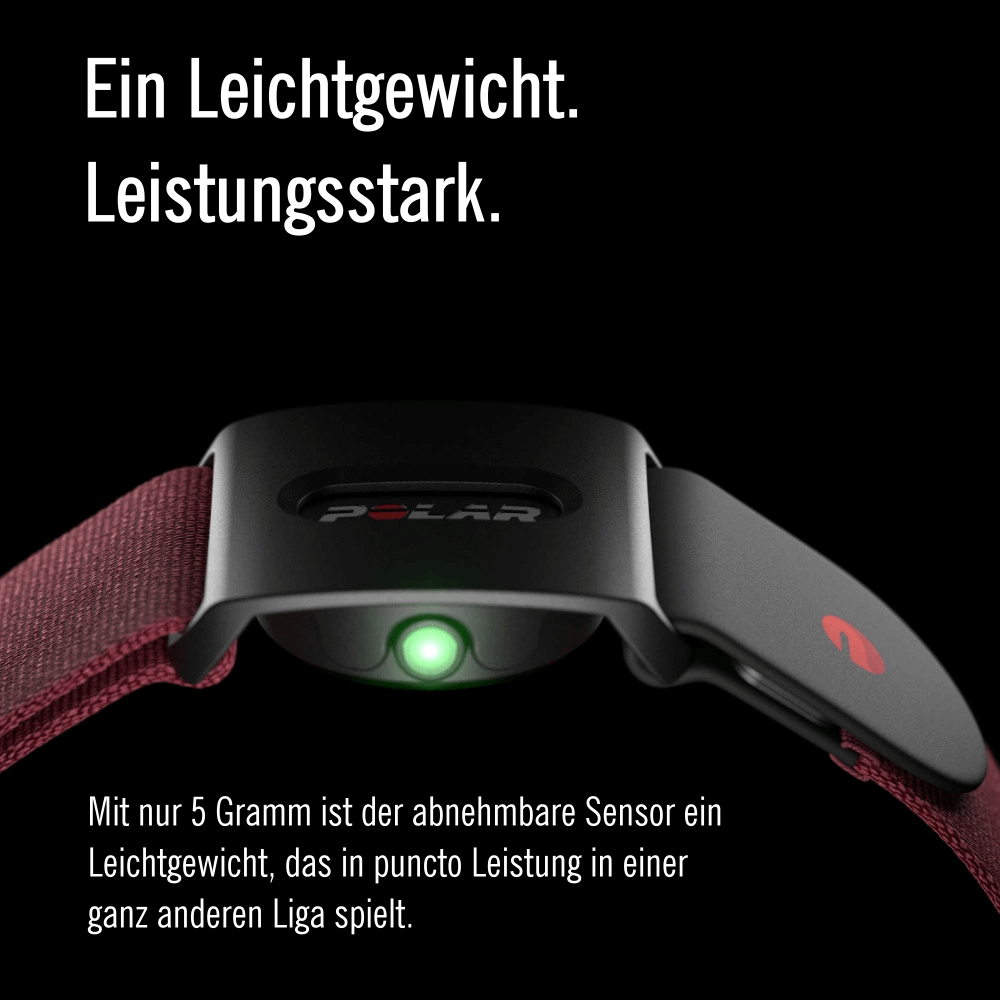 POLAR Verity Sense Dunkelrot optischer Puls-Sensor für jeden Sport bei CardioZone günstig online kaufen