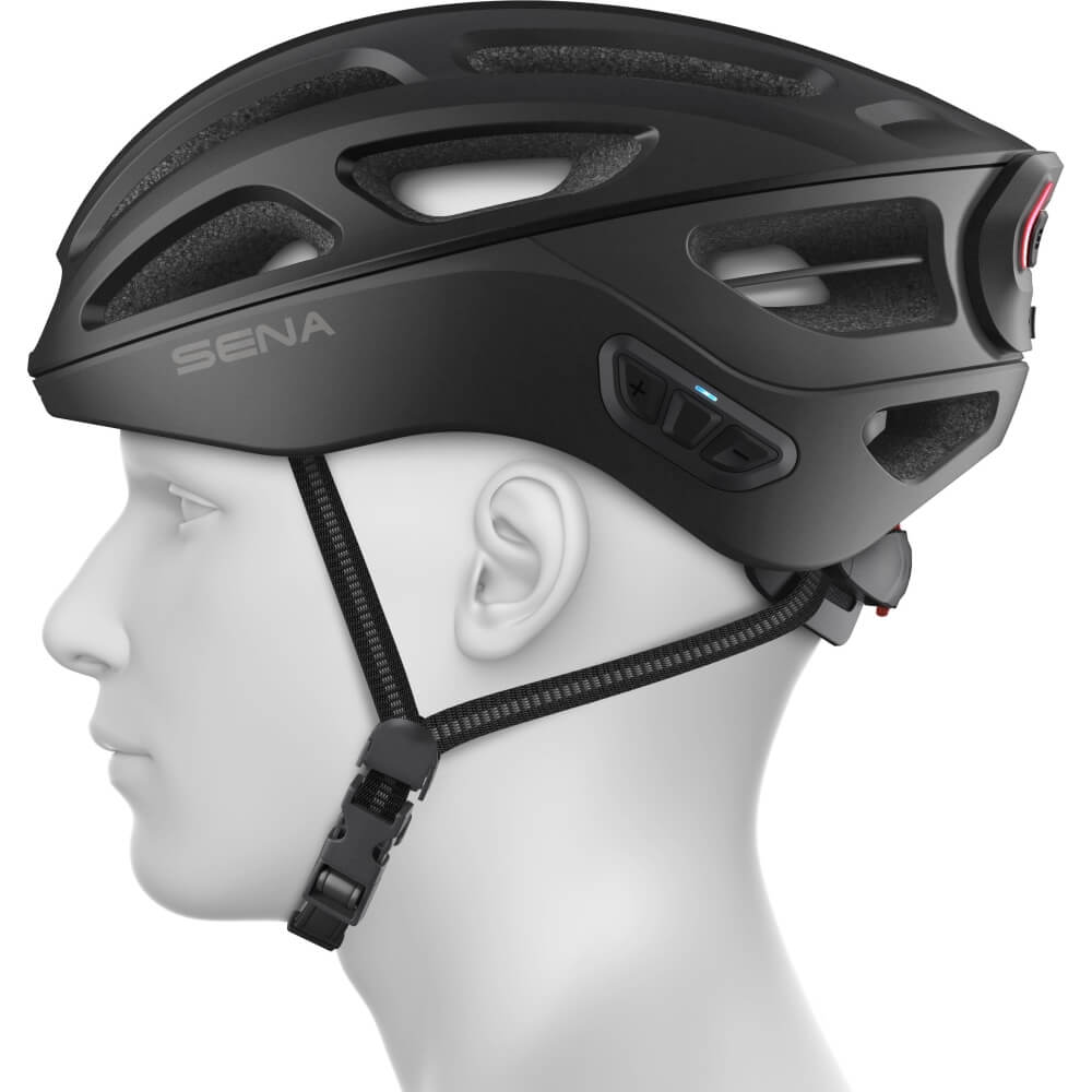 Sena R1 Evo Fahrradhelm mit Mesh Intercom Matte Black/Schwarz bei CardioZone günstig online kaufen