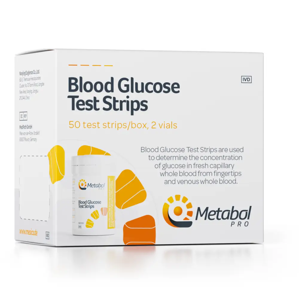 Mesics Metabol Pro Glukose Teststreifen Big Pack 50
