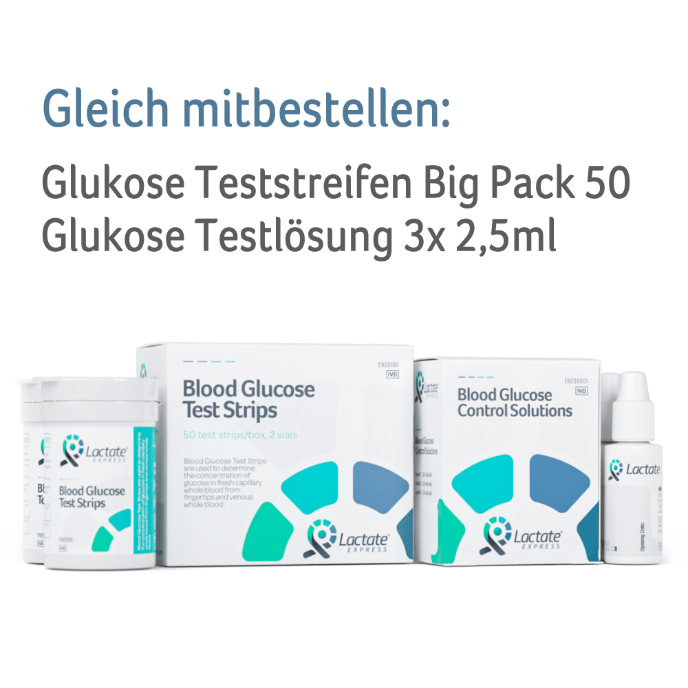 Lactate Express Glukose Testlösung 3x 2,5ml LOW + MED + HIGH bei CardioZone günstig online kaufen