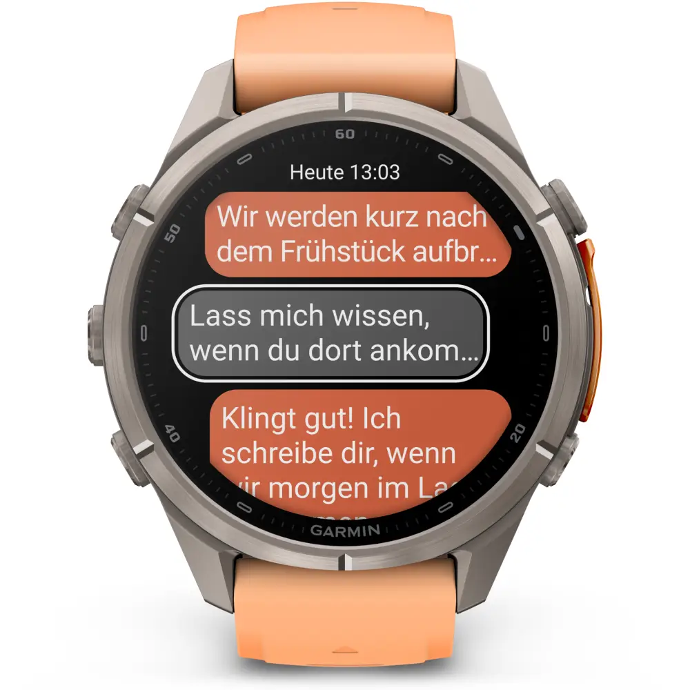Garmin fenix 9 Pro inReach 43 mm Titan Shell Pink/Autumn Orange