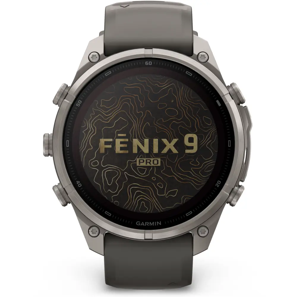 Garmin fenix 9 Pro inReach Solar 47 mm Titan Kieselgrau/Silbergrau