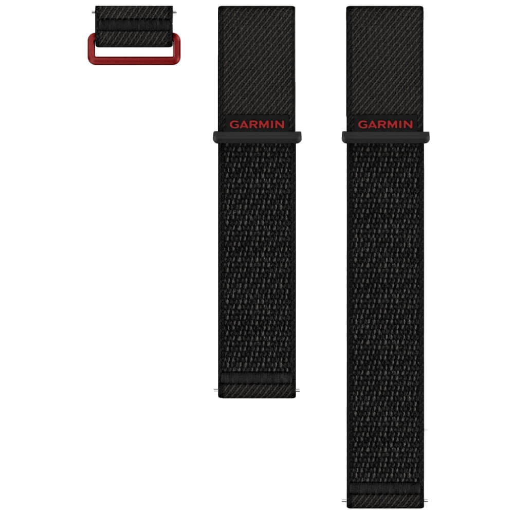 Garmin-Schnellwechsel-Armband-24mm-Nylon-Schwarz-010-13907-02-ean753759356798-bei-Cardiozone-01 Garmin Schnellwechsel Armband 24mm Schwarz Nylon ComfortFit bei CardioZone günstig online kaufen