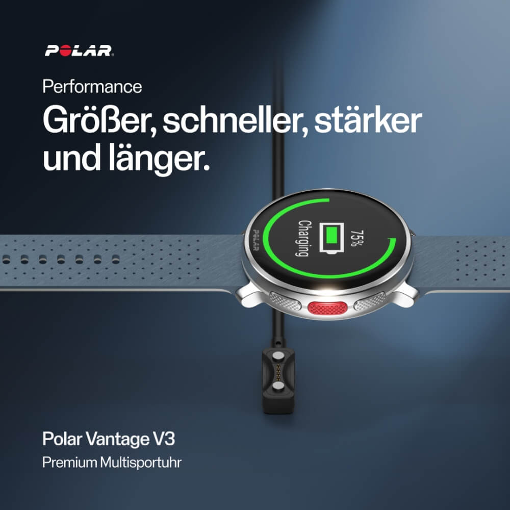 POLAR Vantage V3 Black Bundle Hook&Loop Nylon Klettarmband Orange bei CardioZone günstig online kaufen