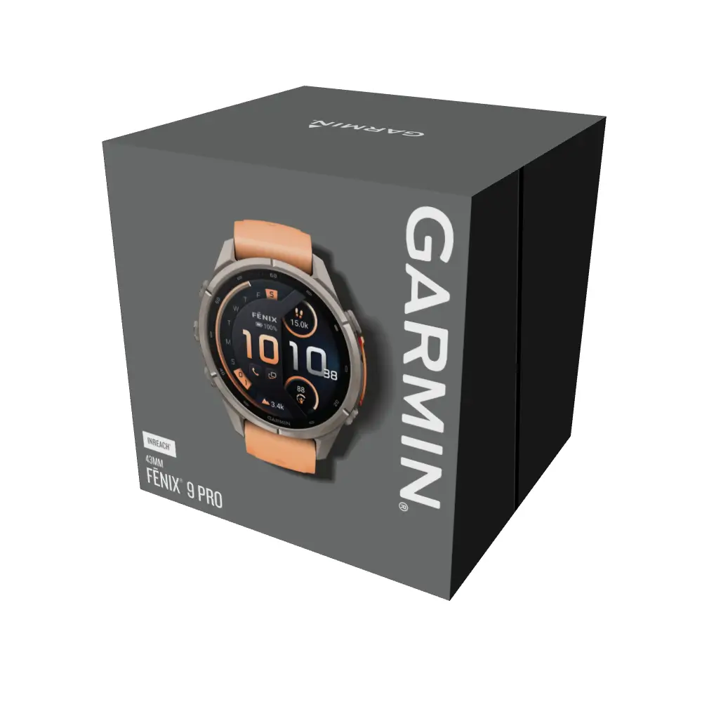 Garmin fenix 9 Pro inReach 43 mm Titan Shell Pink/Autumn Orange