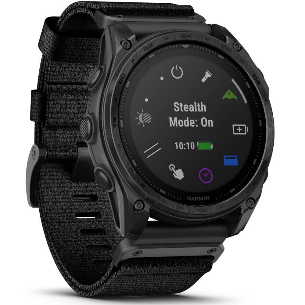 Garmin tactix 8 51 mm Solar Sapphire Schwarz Titan DLC Nylon-Armband 26mm bei CardioZone günstig online kaufen