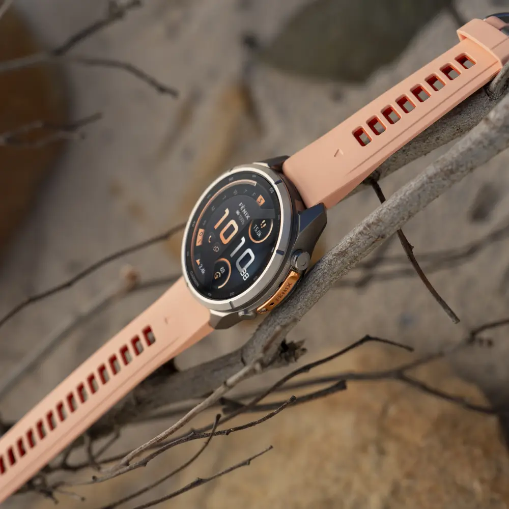 Garmin fenix 9 Pro inReach 43 mm Titan Shell Pink/Autumn Orange