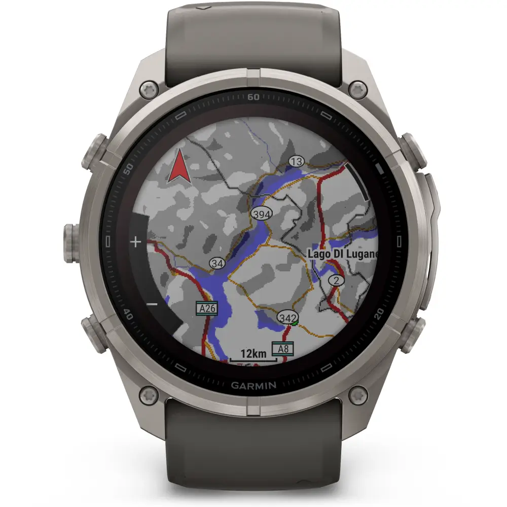 Garmin fenix 9 Pro inReach Solar 51 mm Titan Kieselgrau/Silbergrau