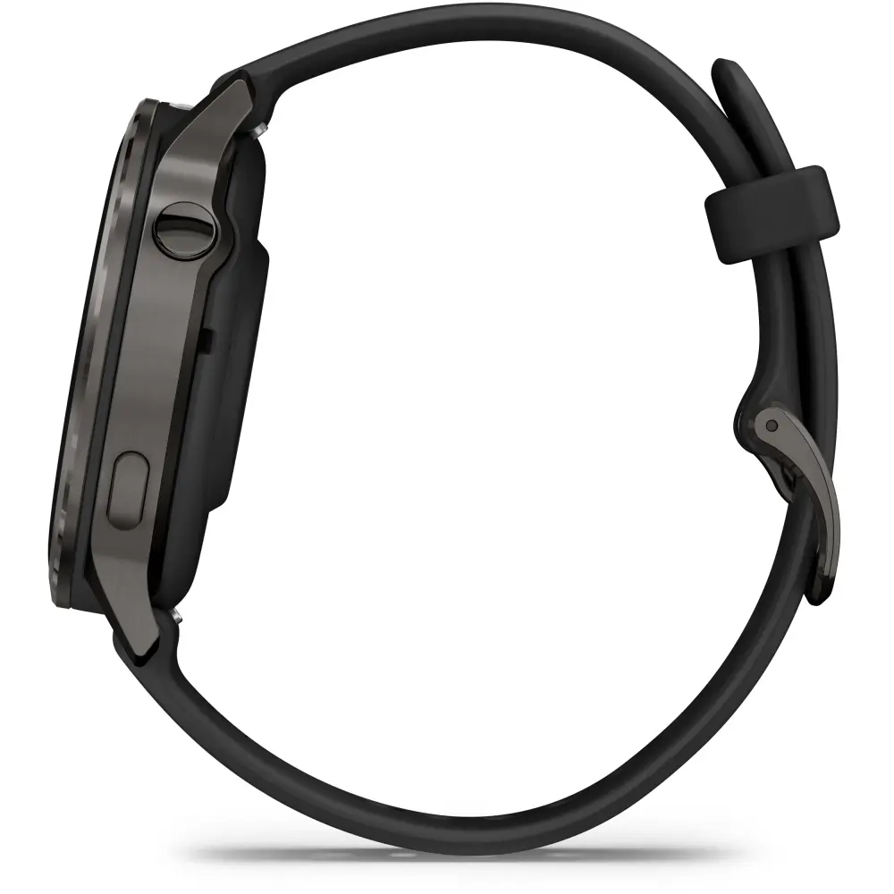 Garmin Venu 4 - 41mm Schwarz-Schiefergrau Schnellwechsel-Silikonarmband 18mm