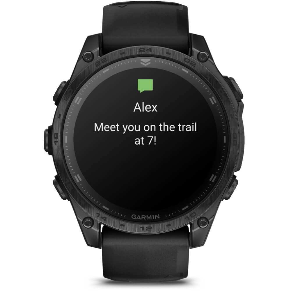 Garmin tactix 8 47 mm AMOLED Sapphire Schwarz Titan DLC Silikon-Armband 22mm bei CardioZone günstig online kaufen
