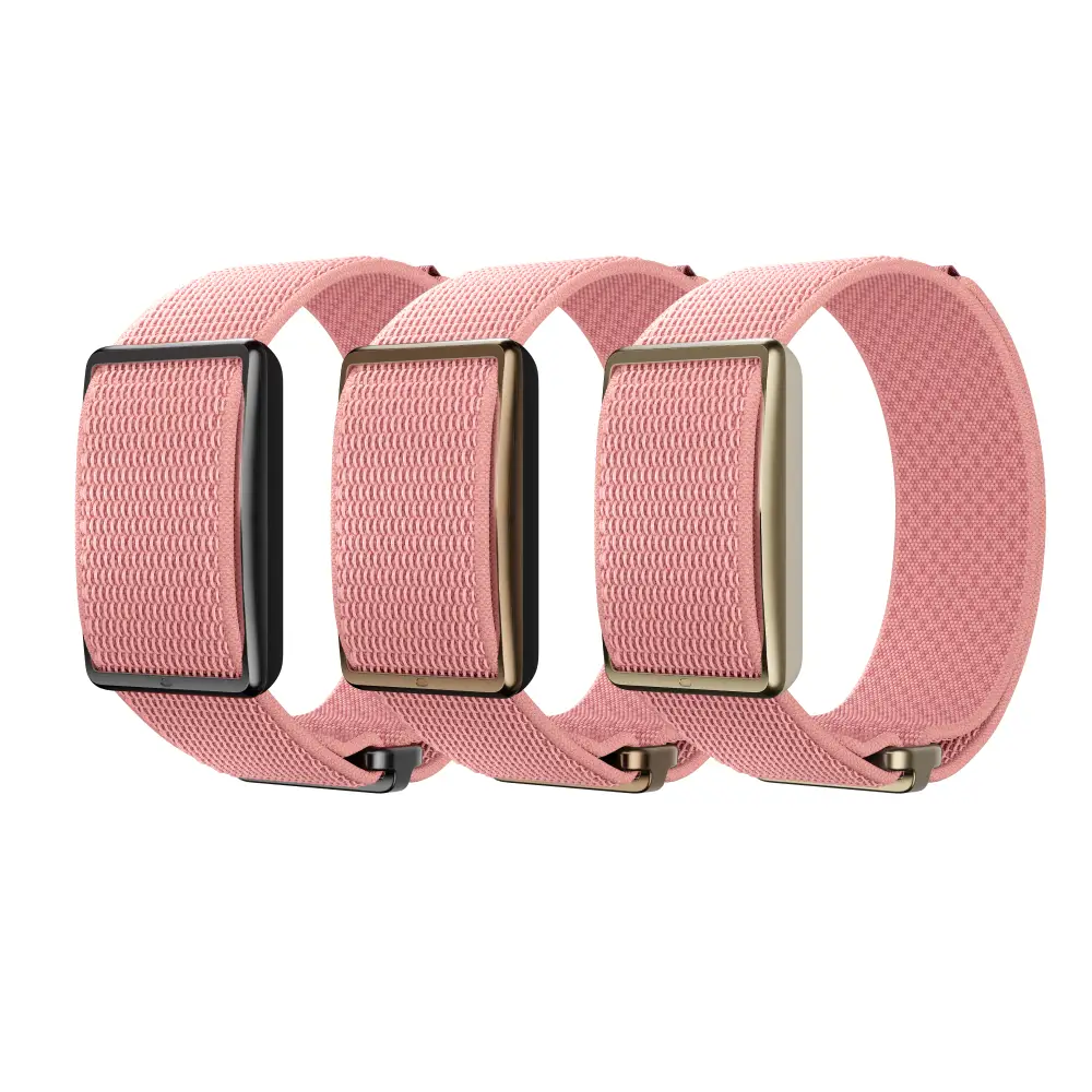 Polar Loop SoftWeave Wechselarmband – Soft Pink - kombiniert mit Loop Versionen 