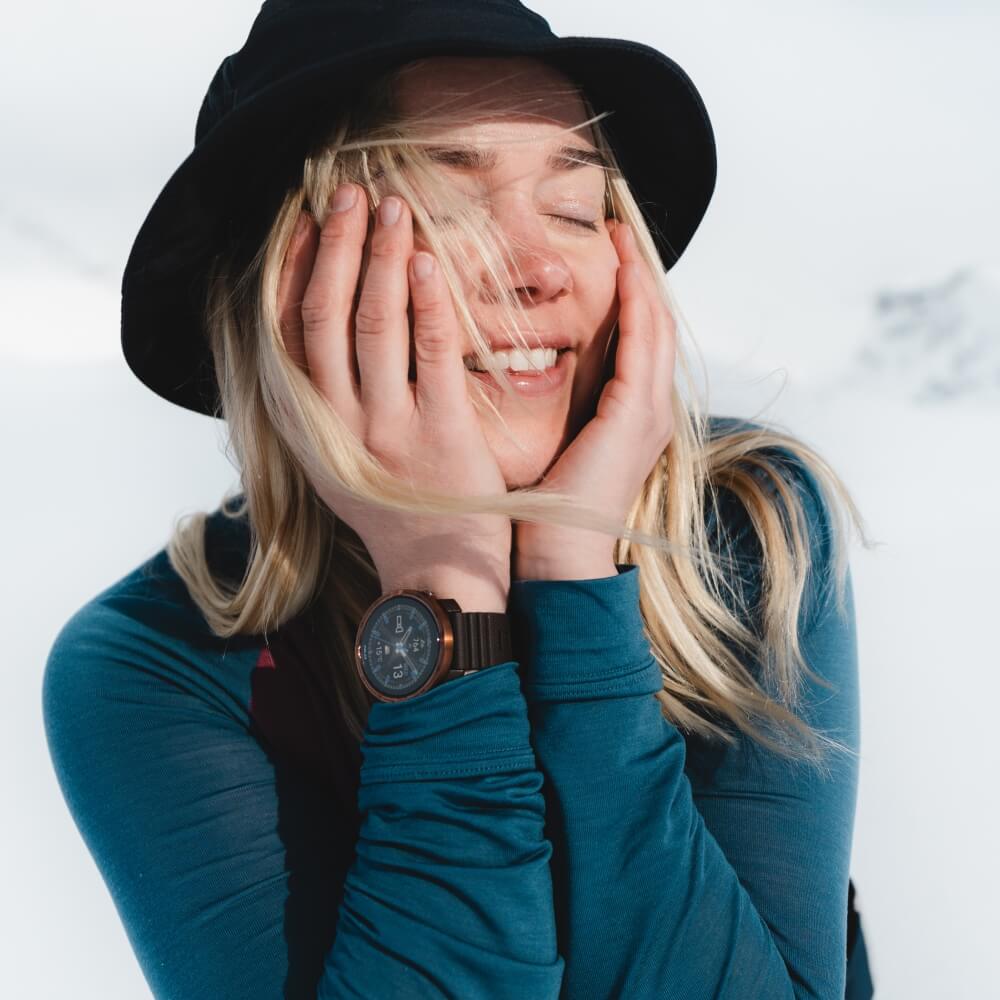 POLAR 22mm Silikon Wechselarmband Braun/Kupfer S-L Grit X2 u.a. bei CardioZone online kaufen