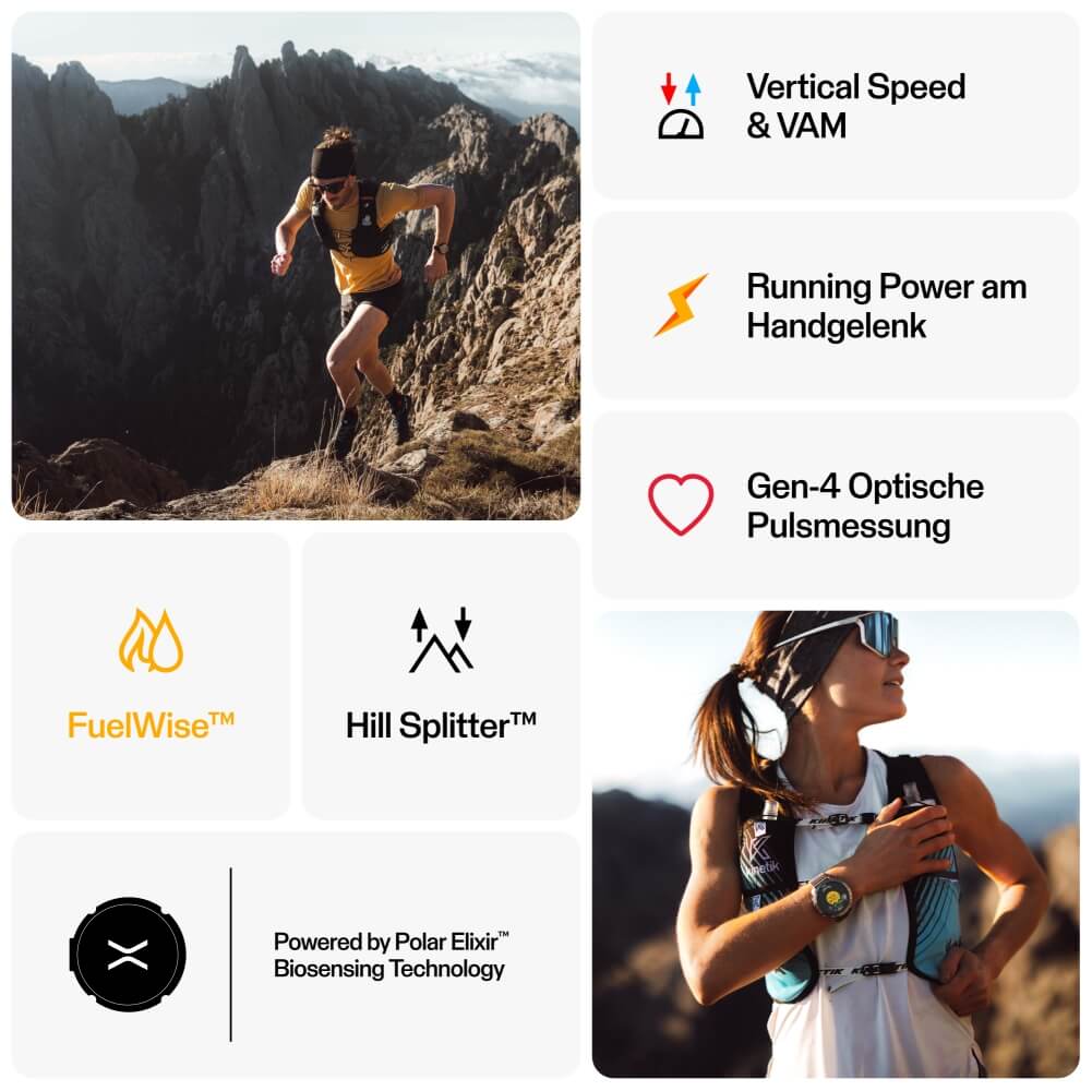 POLAR Grit X2 Pro Outdoor Multisportuhr Silber-Grau S-L bei CardioZone günstig online kaufen