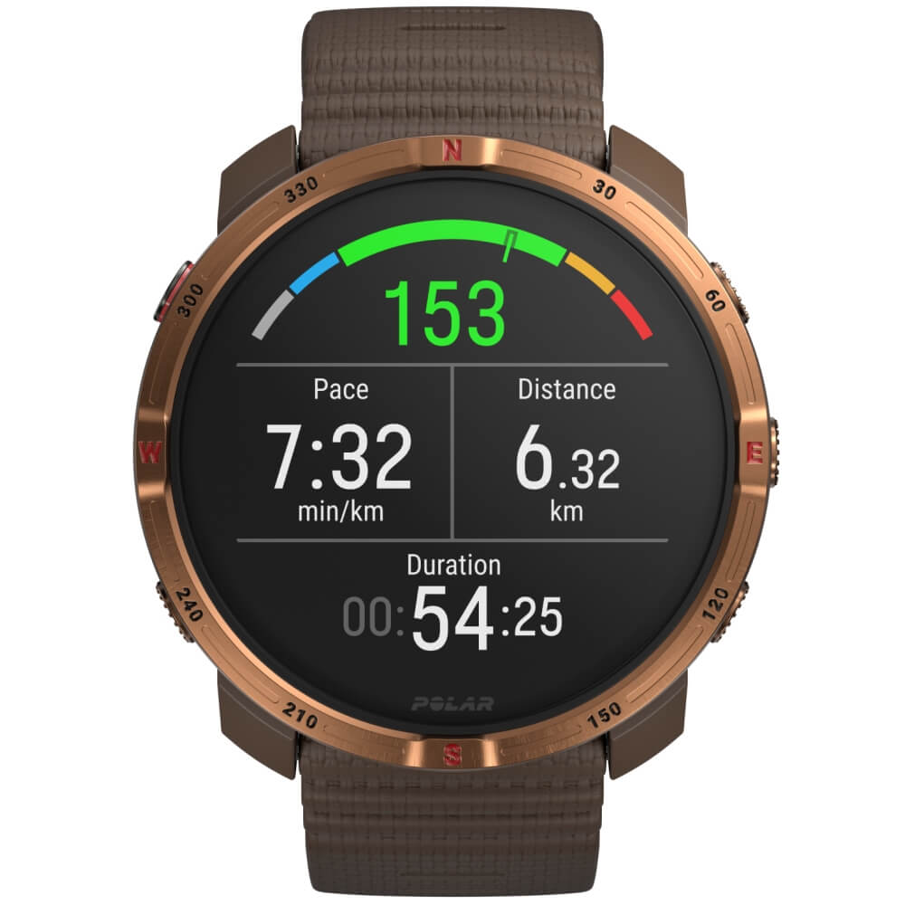POLAR Grit X2 Braun/Kupfer Advanced AMOLED Outdoor Multisportuhr S-L bei CardioZone online kaufen