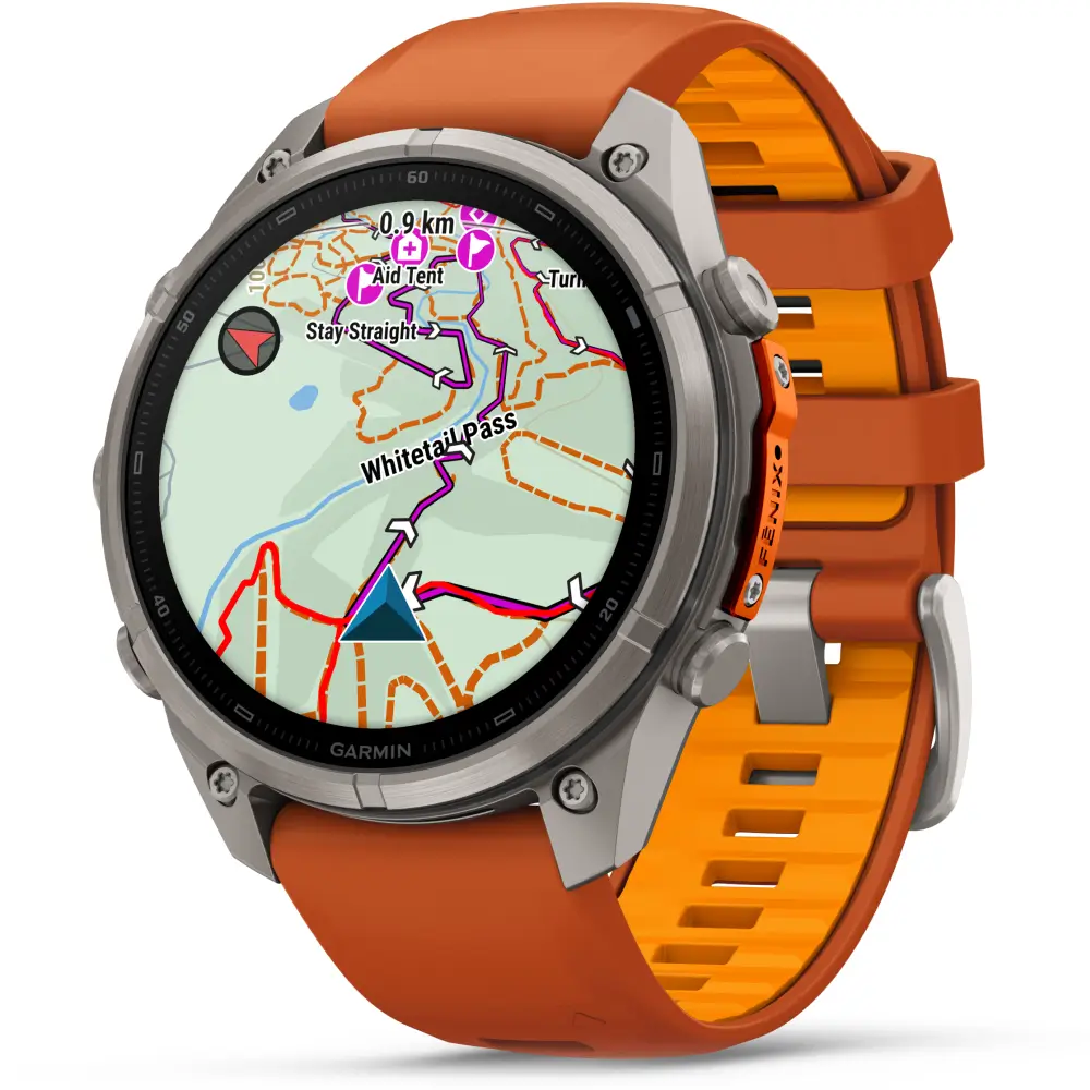 Garmin fenix 9 Pro inReach 47 mm Titan Autumn Orange/Spark Orange