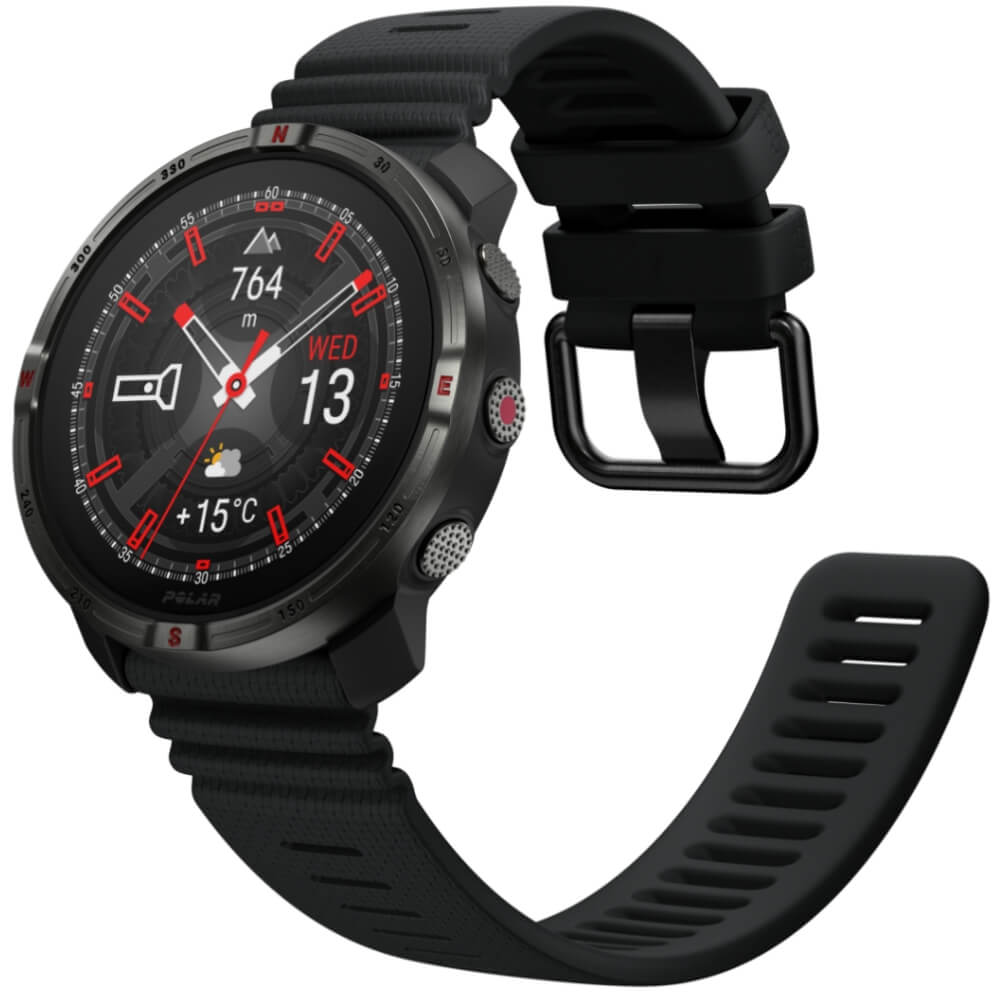 POLAR Grit X2 Schwarz Advanced AMOLED Outdoor Multisportuhr S-L bei CardioZone online kaufen