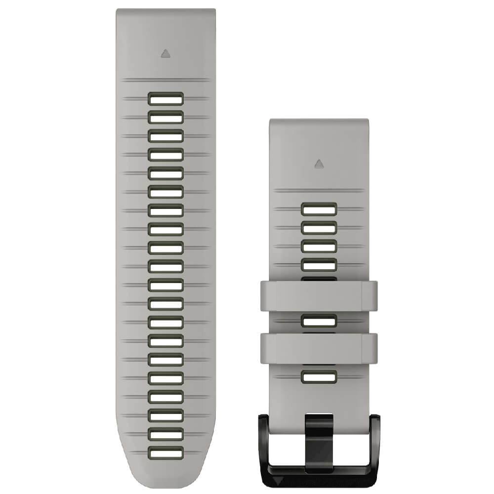 Garmin Quickfit Silikon Armband 26mm Nebelgrau/Moosgrün bei CardioZone günstig online kaufen
